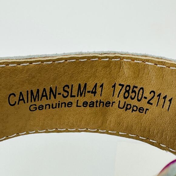 L'Artiste Spring Step Women's Caiman Silver Multi Sandals Size 41 EU/ 9.5-10 US - Picture 11 of 12